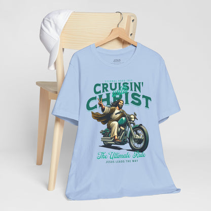 Christian Unisex Tee - Cruisin' with Christ Design