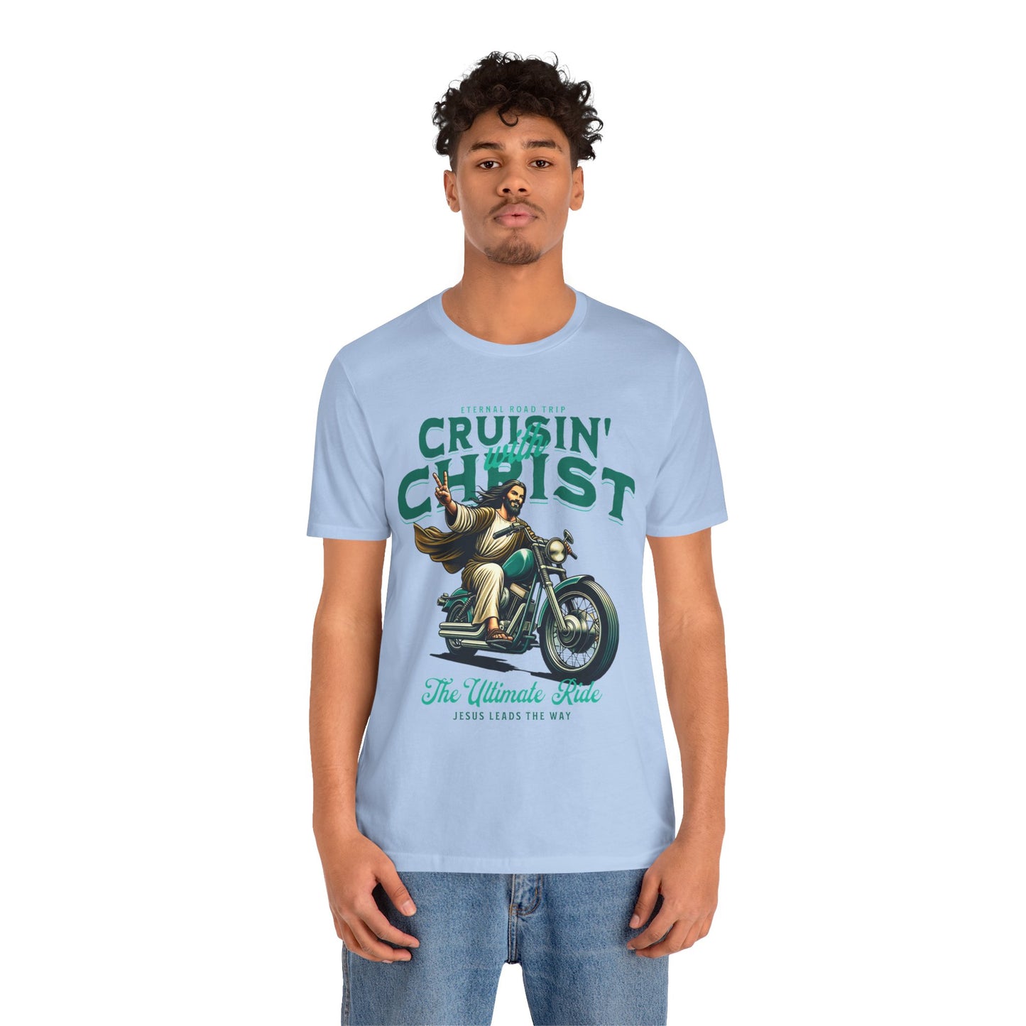 Christian Unisex Tee - Cruisin' with Christ Design