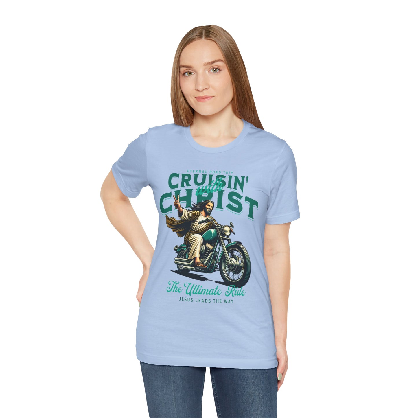 Christian Unisex Tee - Cruisin' with Christ Design