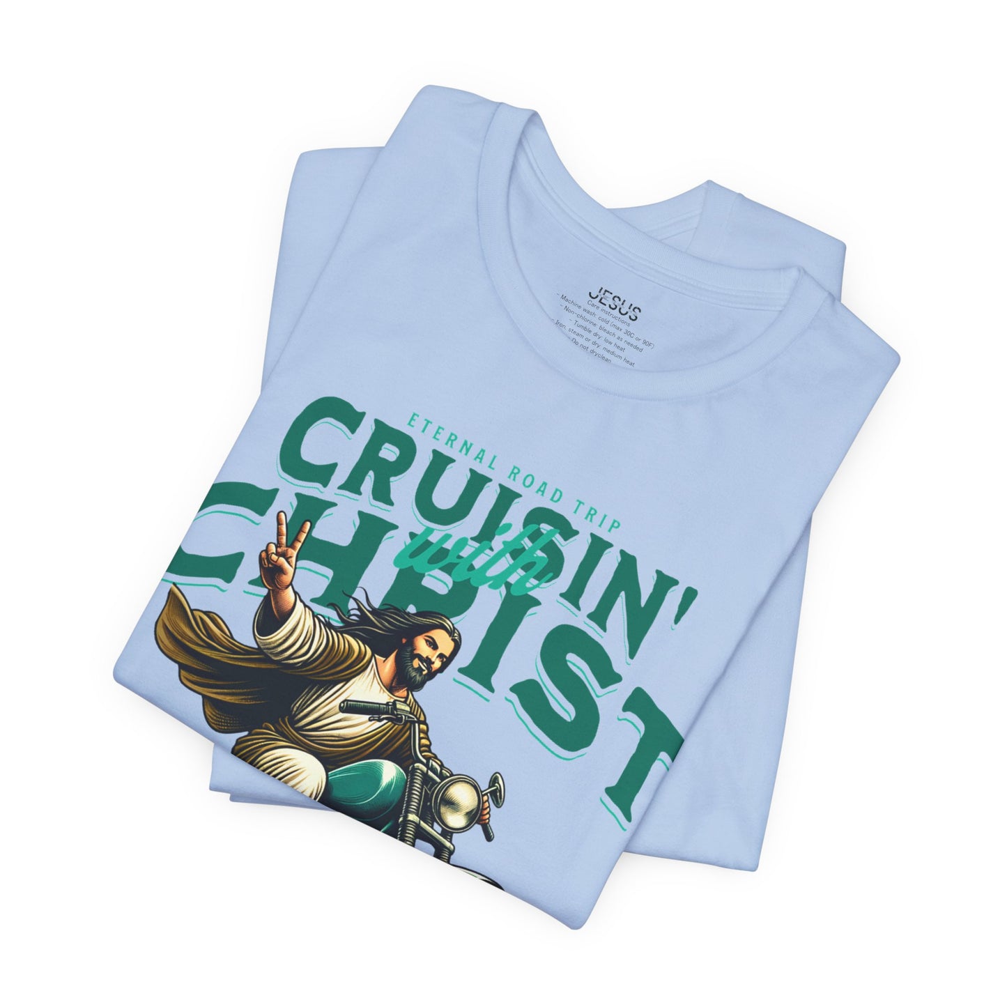 Christian Unisex Tee - Cruisin' with Christ Design