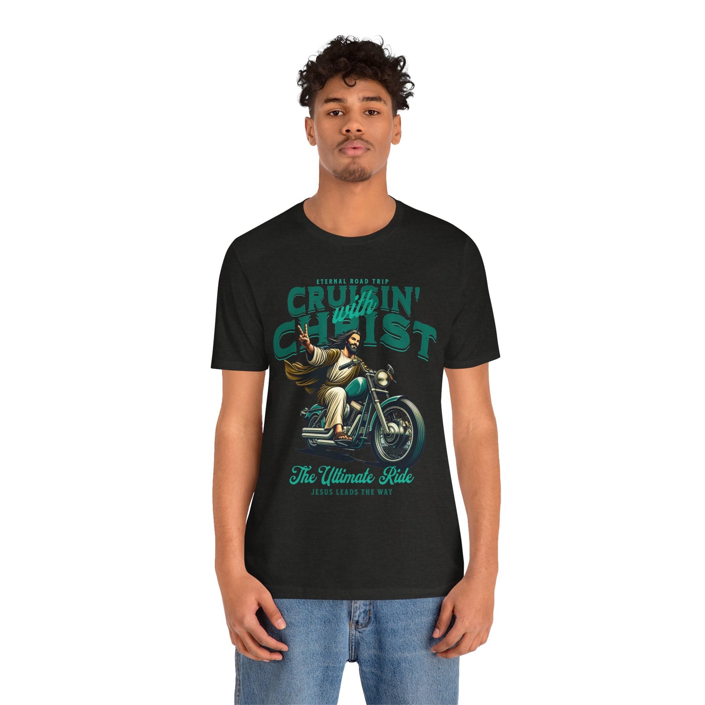 Christian Unisex Tee - Cruisin' with Christ Design