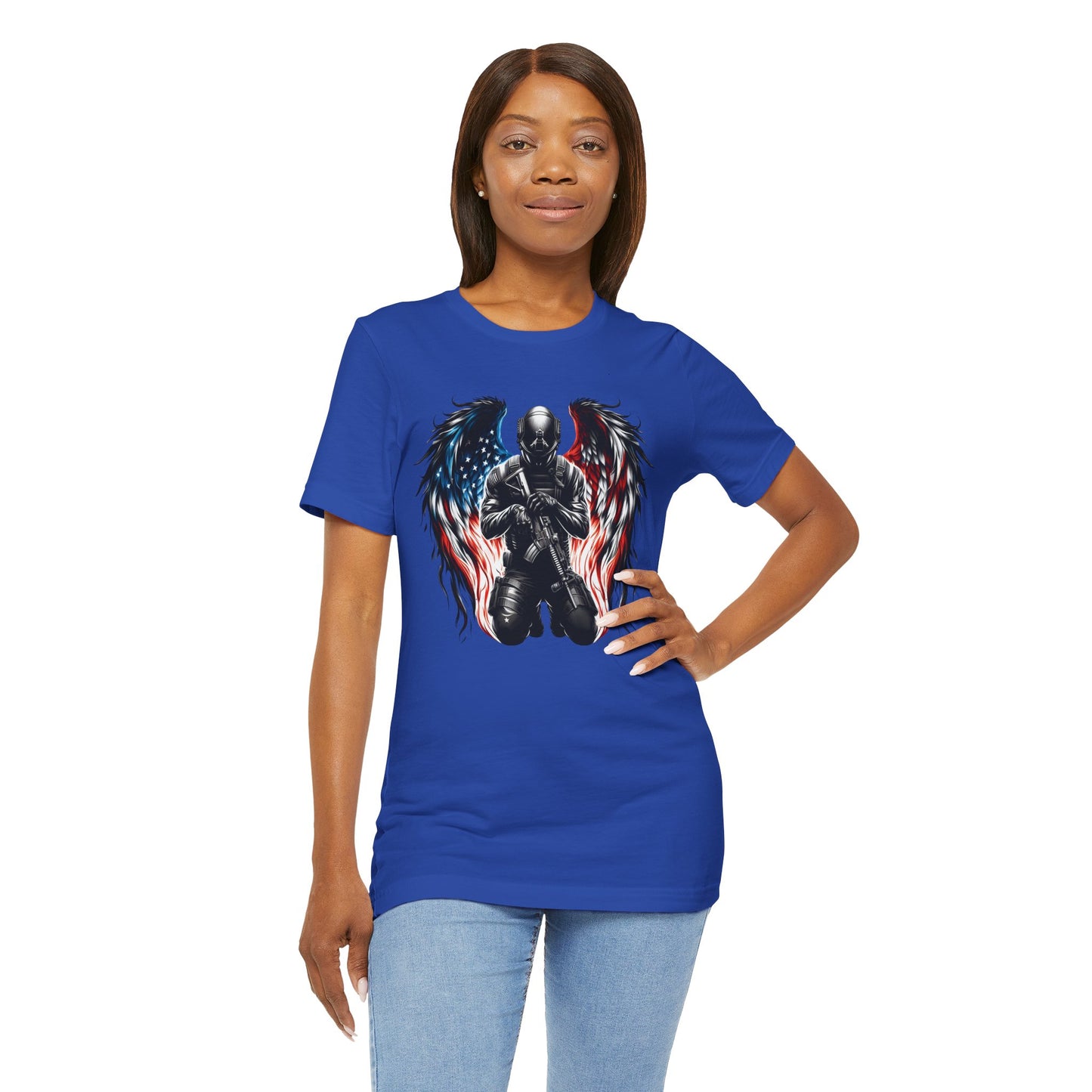 Patriotic Soldier with Angel Tee