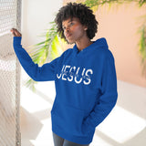 Religious Christian Three-Panel Fleece Hoodie, Bible Quote Sweatshirt, Christian Apparel, Religious Gift, Jesus Hoodie, Christian Clothing