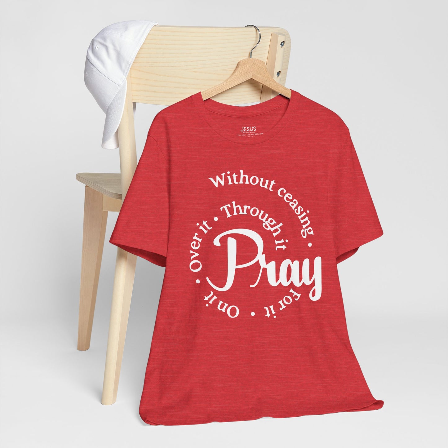 Pray Through It Unisex T-Shirt, Inspirational Graphic Tee, Religious Shirt, Christian Gift, Meditation Top