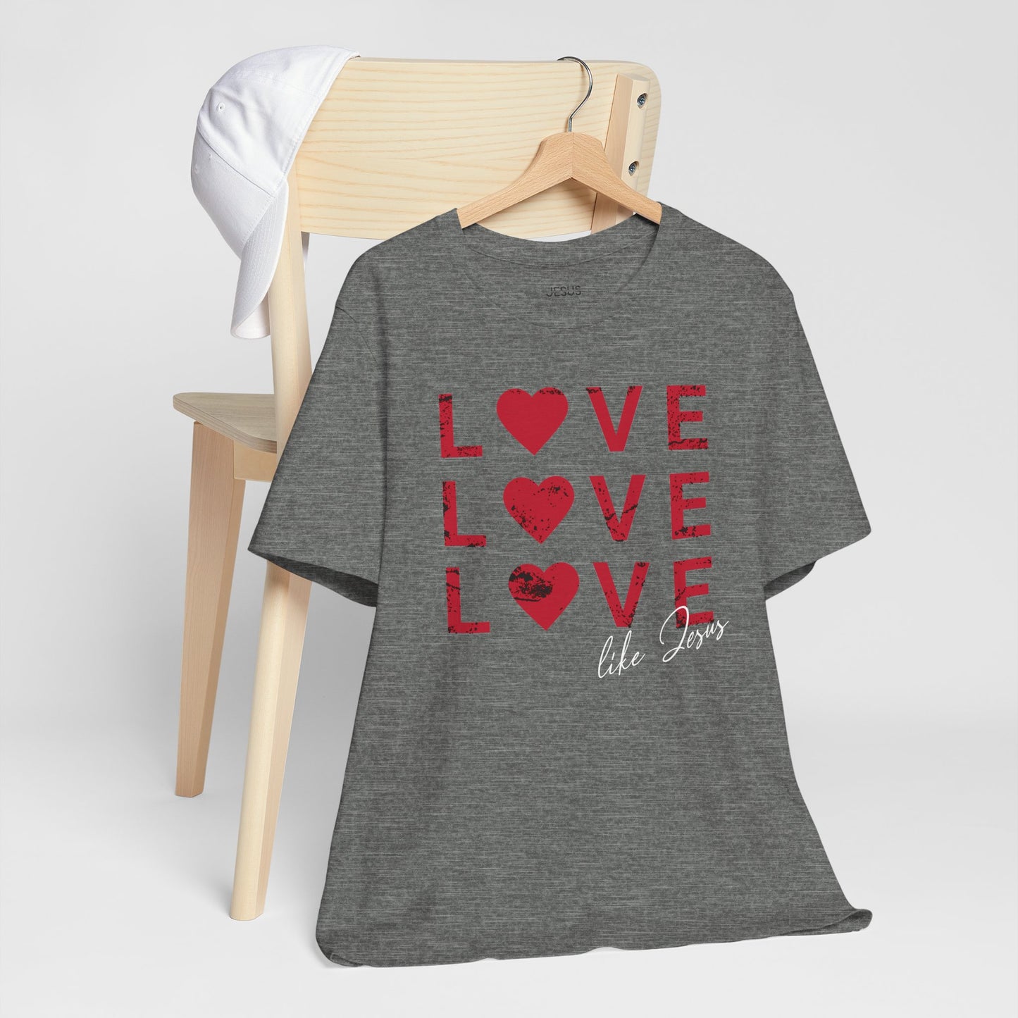 Love Like Jesus T-Shirt, Faith-Based Apparel, Christian Clothing, Inspirational Tee, Gift for Believers