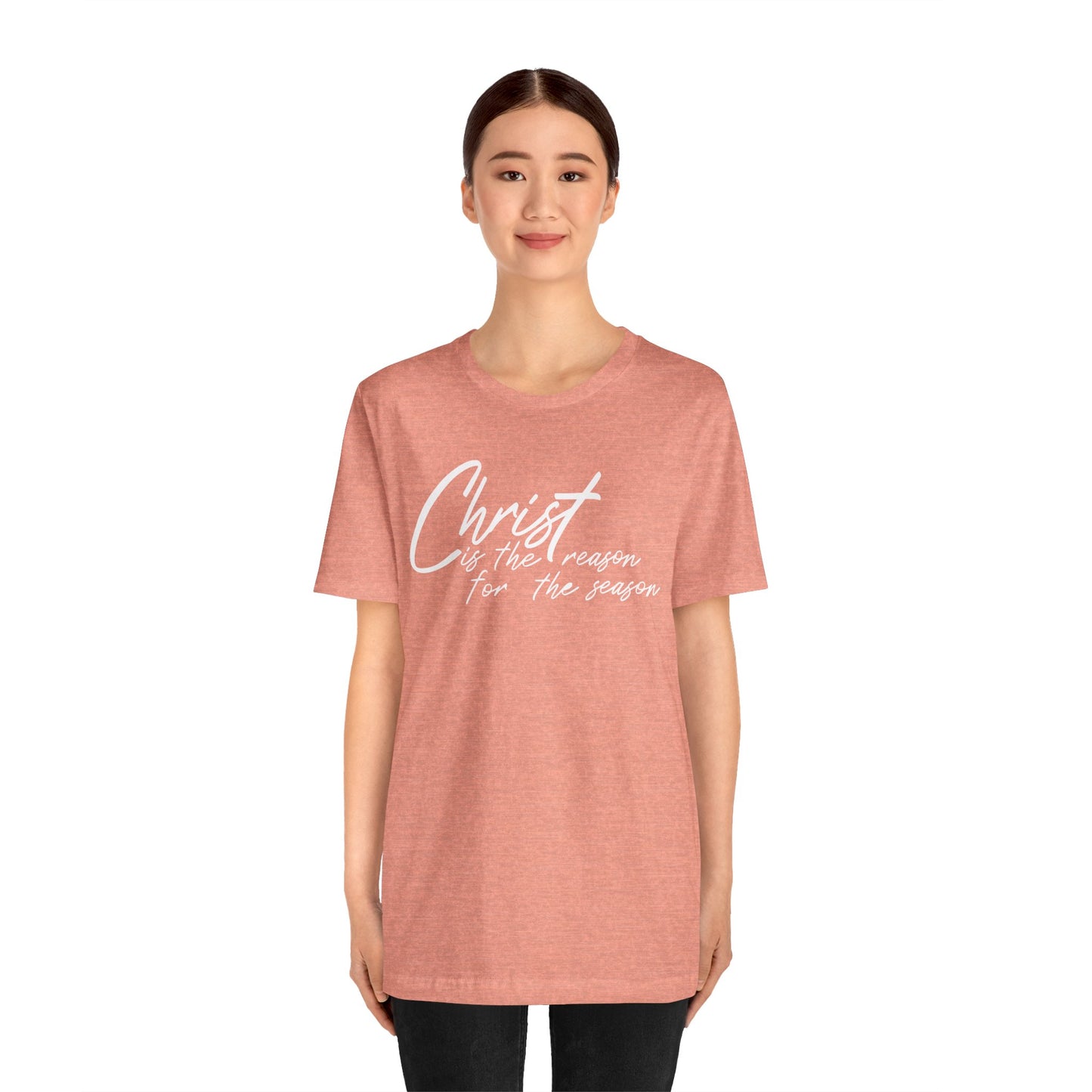 Wear Your Beliefs: Christ is the Reason Unisex Tee, Religious Short Sleeve T-Shirt, Inspirational Christian Clothing, Faith Tee