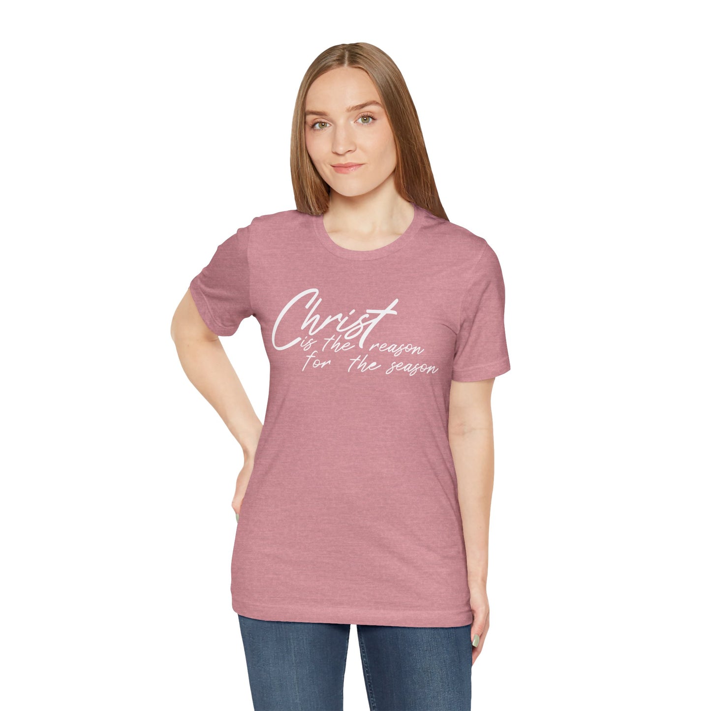 Wear Your Beliefs: Christ is the Reason Unisex Tee, Religious Short Sleeve T-Shirt, Inspirational Christian Clothing, Faith Tee