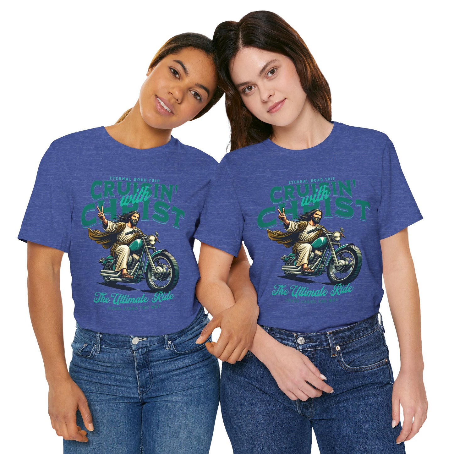 Christian Unisex Tee - Cruisin' with Christ Design