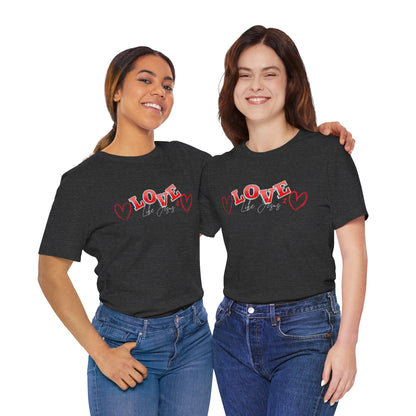 Love Like Jesus T-Shirt, Christian Religious Tee, Inspirational Shirt, Faith Gift, Unisex Jersey, Short Sleeve Top