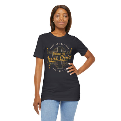 Christian Unisex Tee - Property of Jesus Christ Shirt