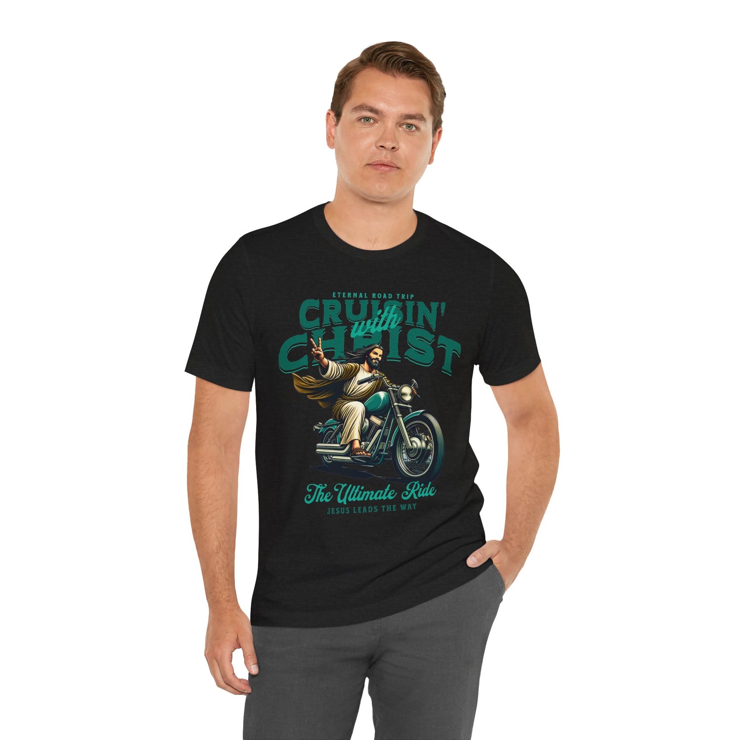 Christian Unisex Tee - Cruisin' with Christ Design