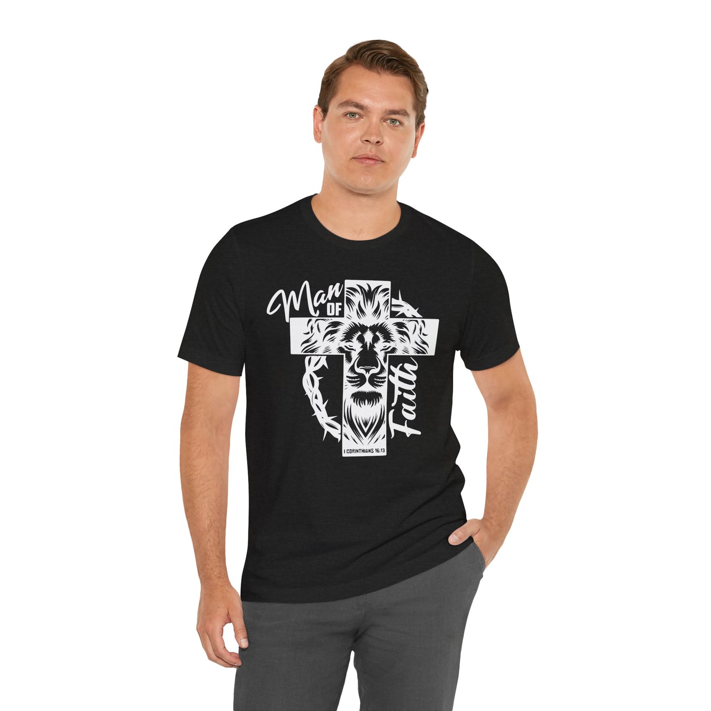 Man of Faith Unisex Jersey Short Sleeve Tee