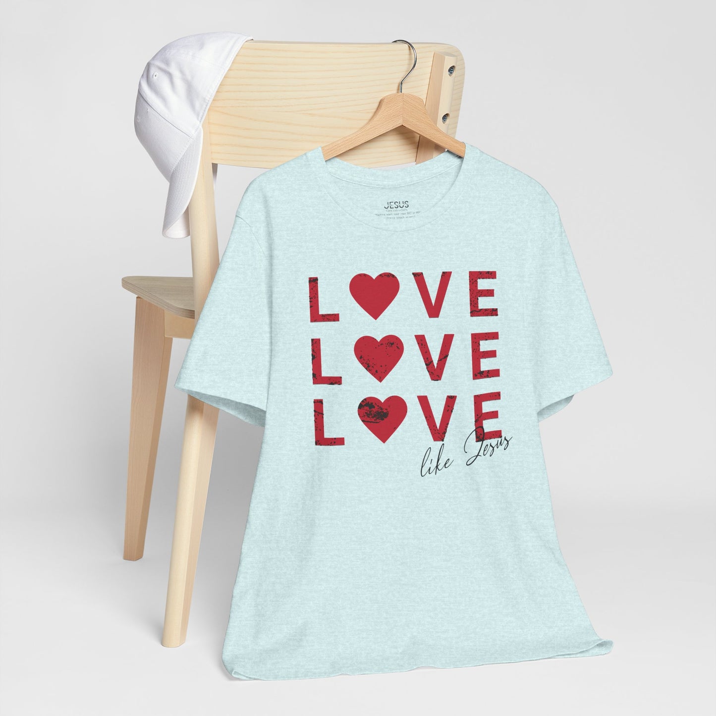 Love Like Jesus T-Shirt, Faith-Based Apparel, Christian Clothing, Inspirational Tee, Gift for Believers