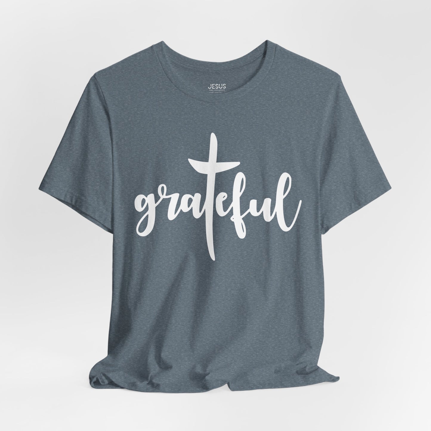 Grateful Cross Unisex Tee, Religious Shirt, Christian T-Shirt, Faith Apparel, Inspirational Top