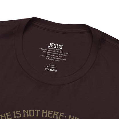 Christian Easter Tee, Religious Resurrection Shirt, He Has Risen, Unisex T-shirt, Inspirational Apparel, Biblical Quote Top