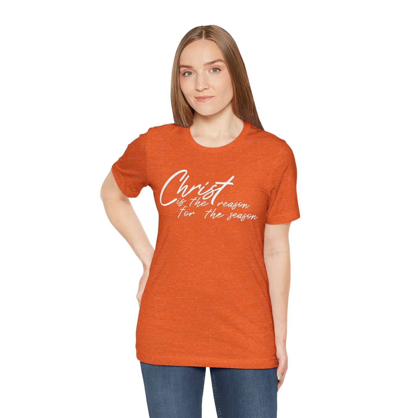 Wear Your Beliefs: Christ is the Reason Unisex Tee, Religious Short Sleeve T-Shirt, Inspirational Christian Clothing, Faith Tee