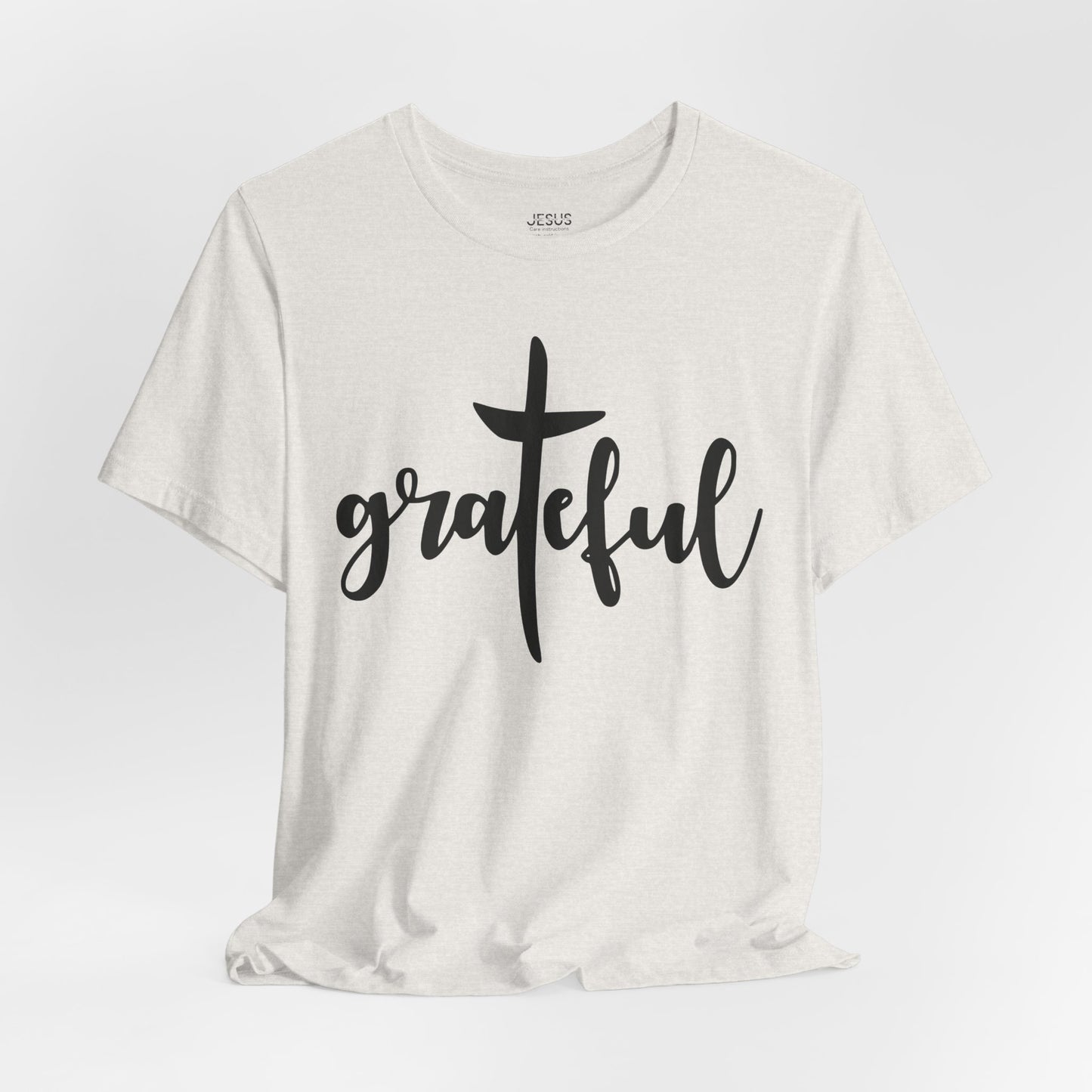 Grateful Cross Unisex Tee, Religious Shirt, Christian T-Shirt, Faith Apparel, Inspirational Top