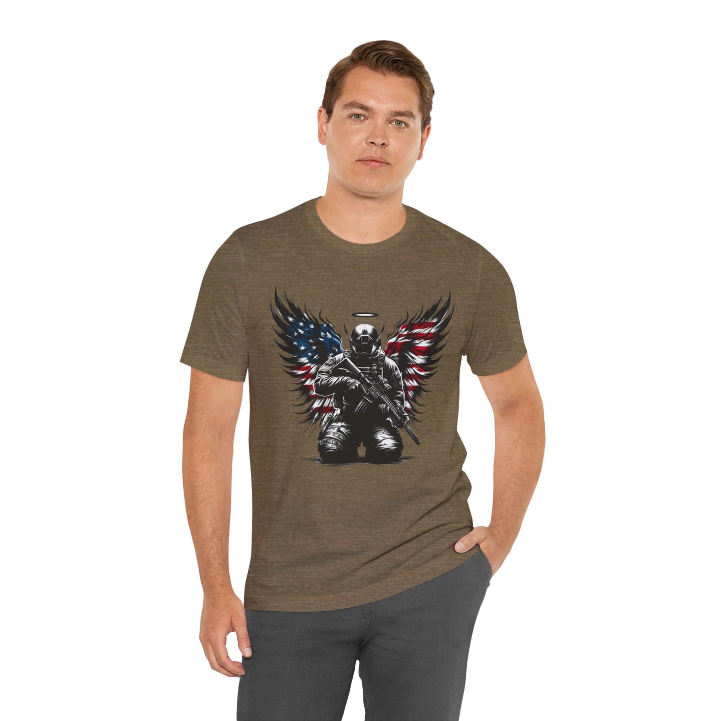 Patriotic Soldier with HaloT-shirt