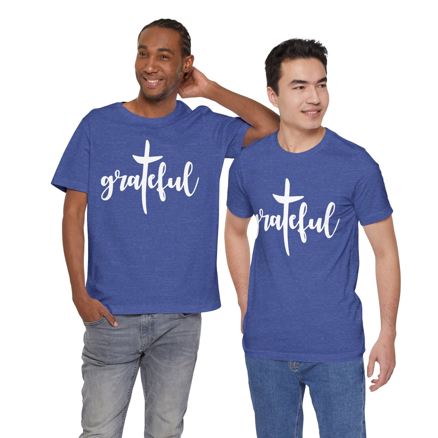 Grateful Cross Unisex Tee, Religious Shirt, Christian T-Shirt, Faith Apparel, Inspirational Top