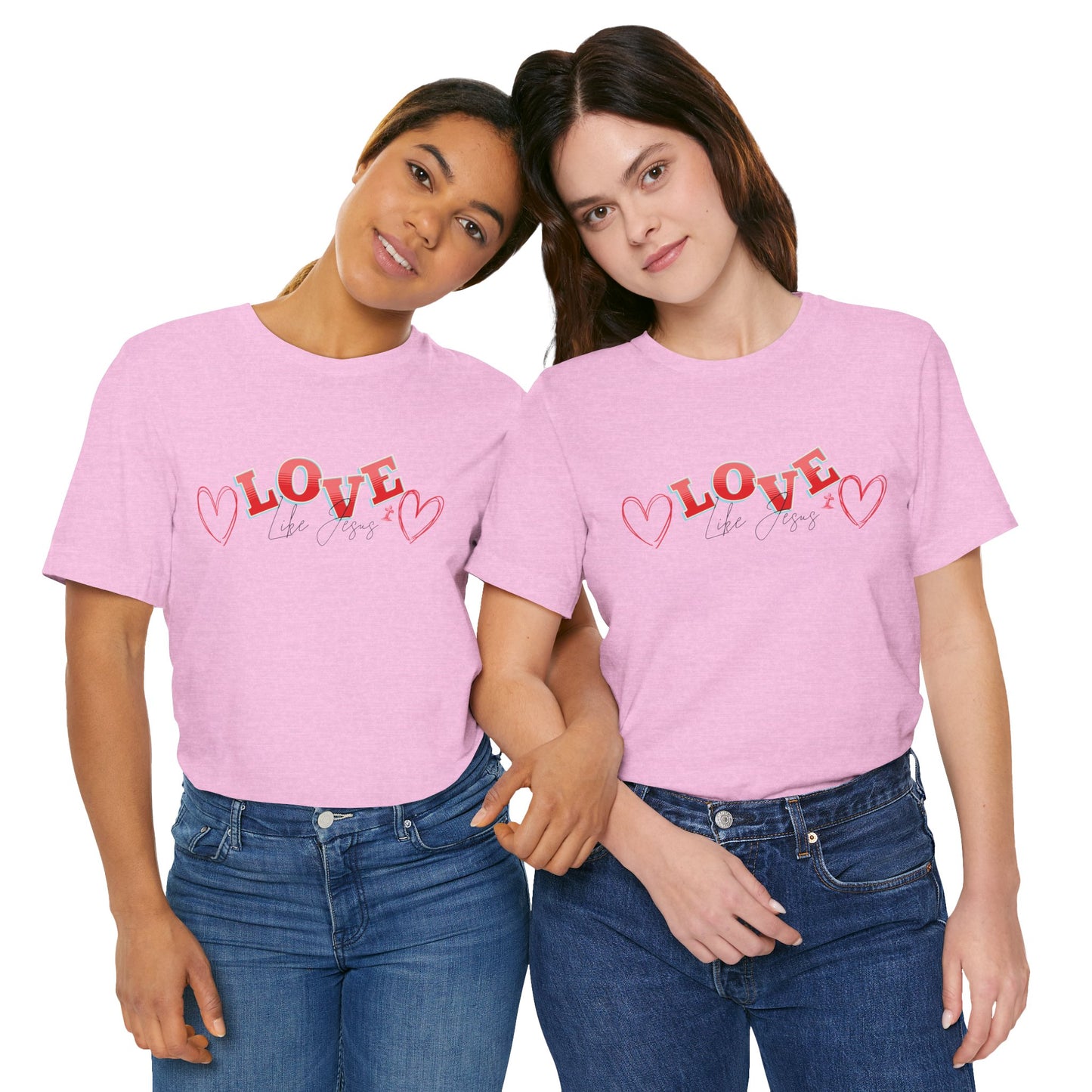 Love Like Jesus T-Shirt, Christian Religious Tee, Inspirational Shirt, Faith Gift, Unisex Jersey, Short Sleeve Top