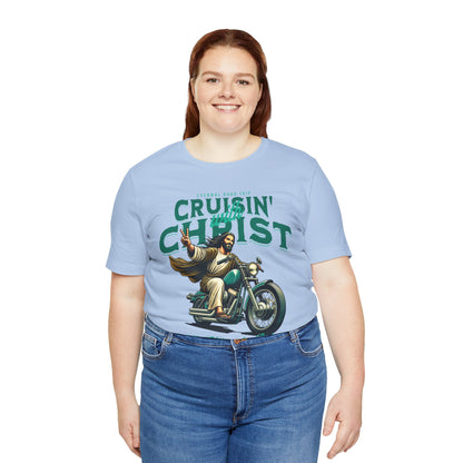 Christian Unisex Tee - Cruisin' with Christ Design