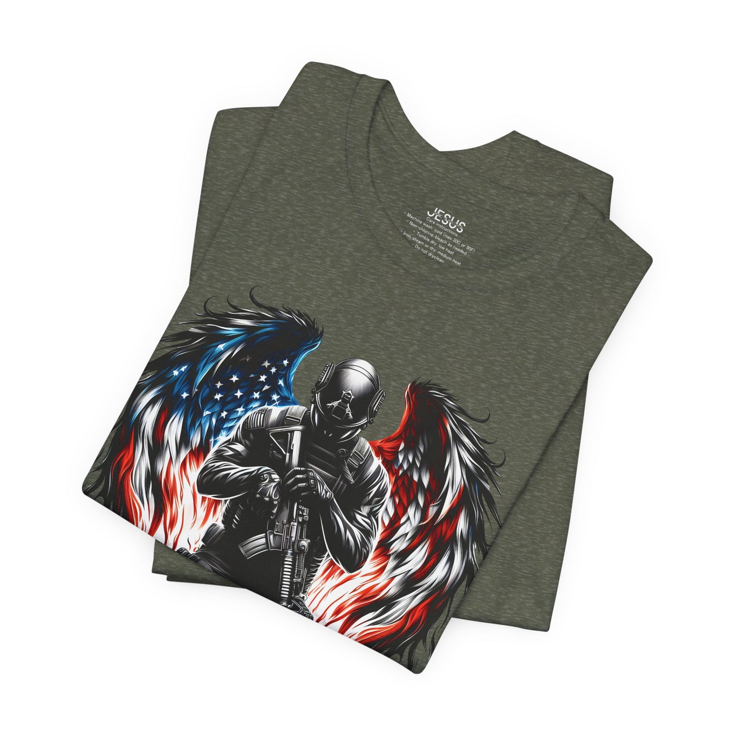 Patriotic Soldier with Angel Tee