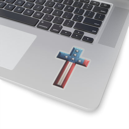Sticker- USA Cross Design