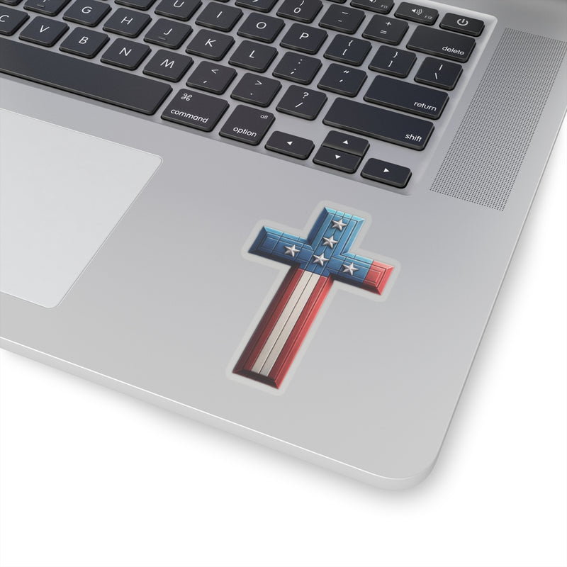 Sticker- USA Cross Design