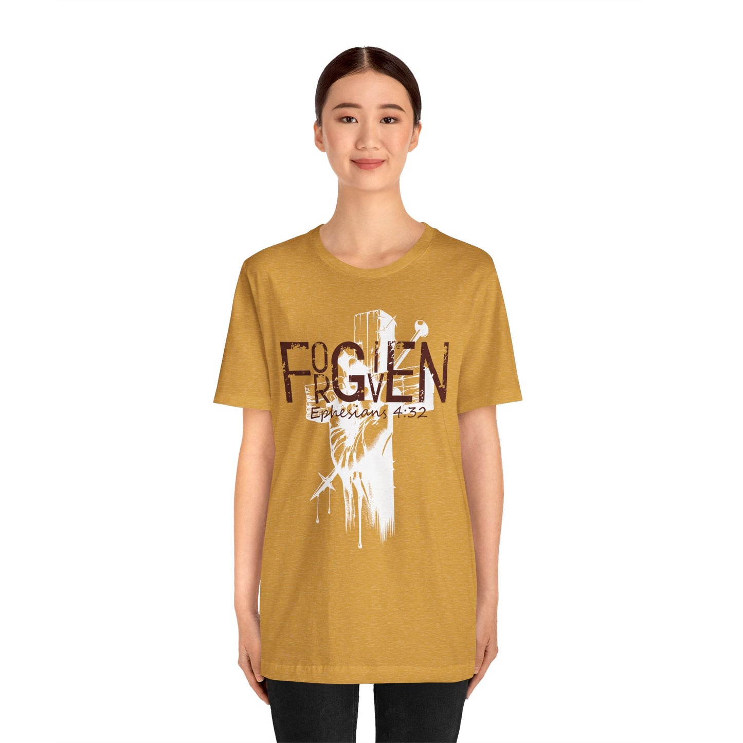 Forgiven Unisex Tee, Christian Shirt, Religious Gift, Faith Apparel, Men's Women's Tshirt