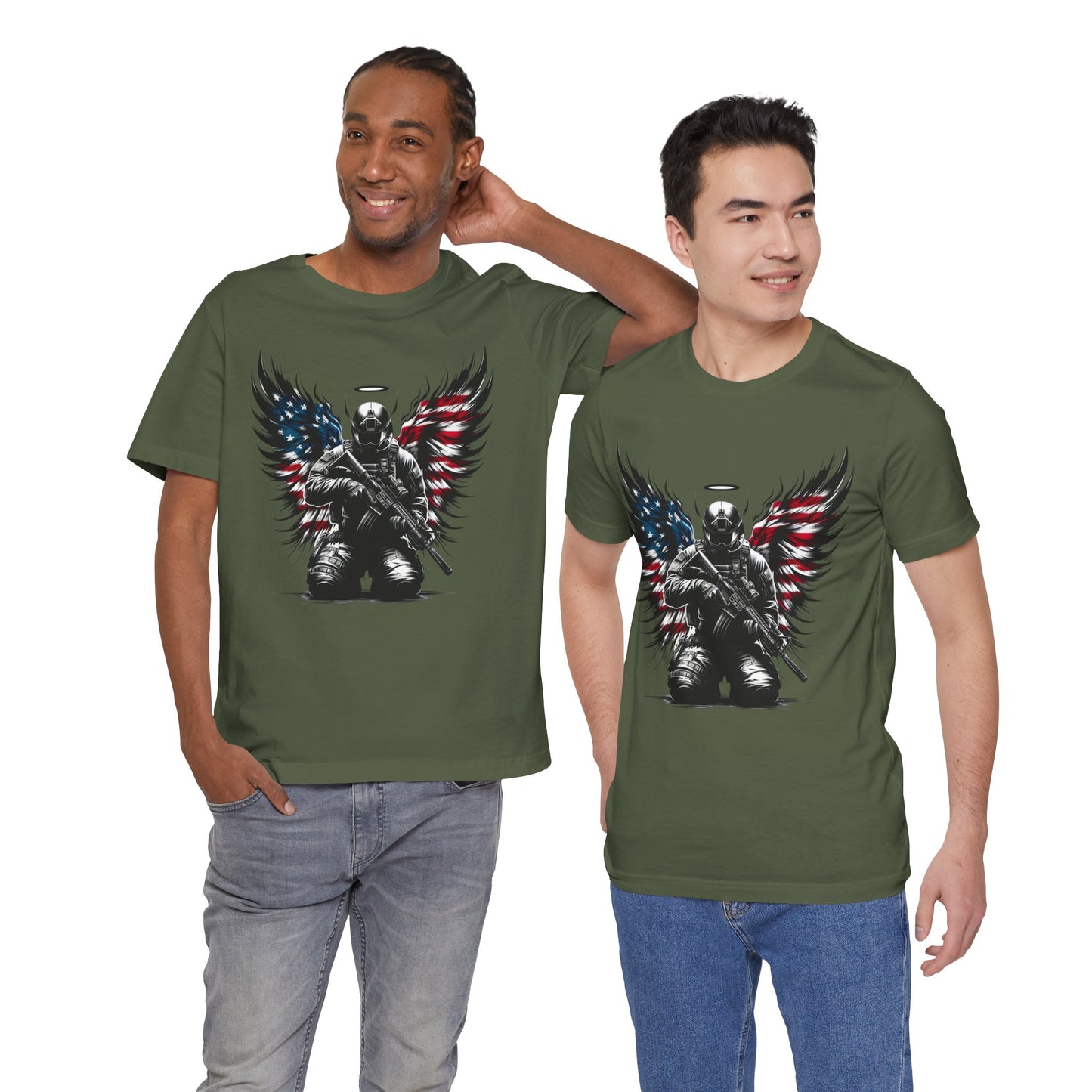 Patriotic Soldier with HaloT-shirt