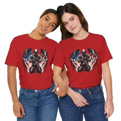 Patriotic Soldier with Angel Tee