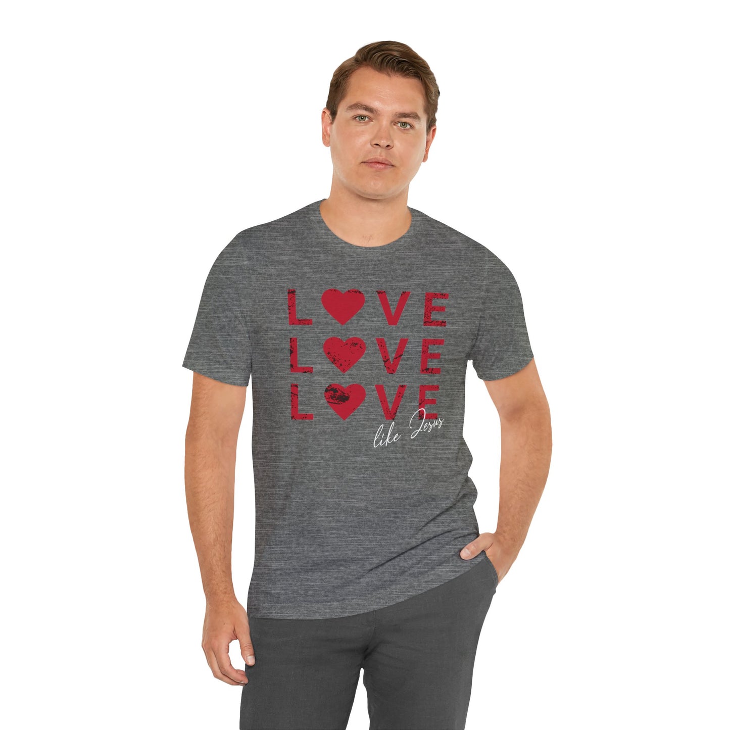 Love Like Jesus T-Shirt, Faith-Based Apparel, Christian Clothing, Inspirational Tee, Gift for Believers