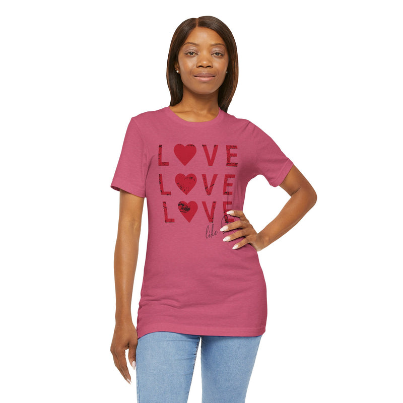 Love Like Jesus T-Shirt, Faith-Based Apparel, Christian Clothing, Inspirational Tee, Gift for Believers