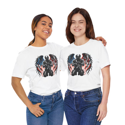 Patriotic Soldier with Angel Tee