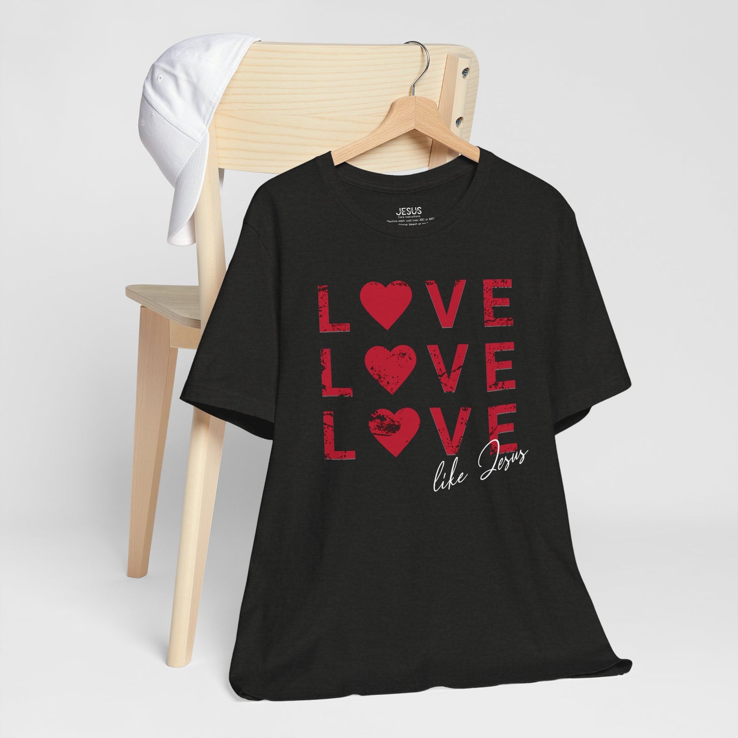 Love Like Jesus T-Shirt, Faith-Based Apparel, Christian Clothing, Inspirational Tee, Gift for Believers