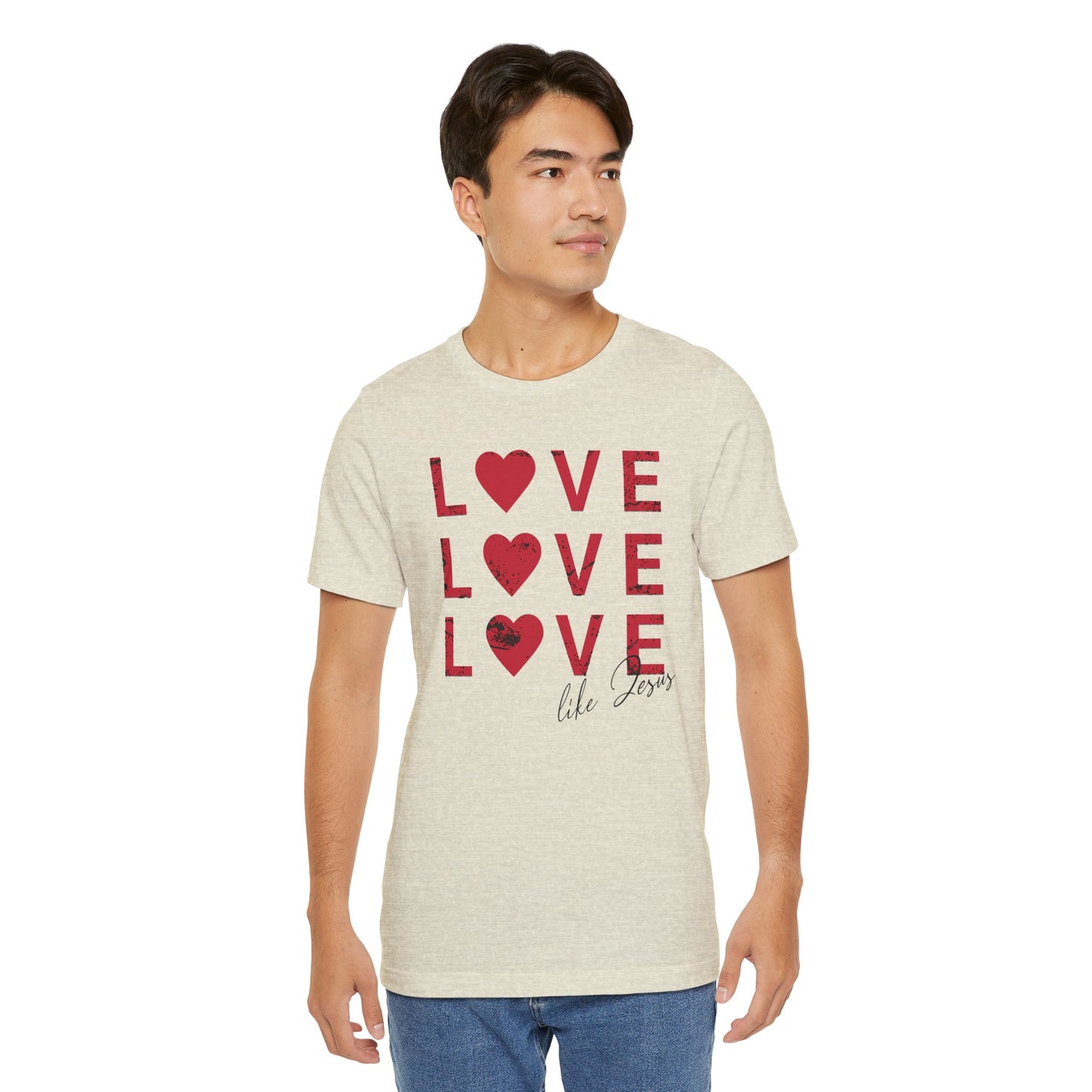 Love Like Jesus T-Shirt, Faith-Based Apparel, Christian Clothing, Inspirational Tee, Gift for Believers