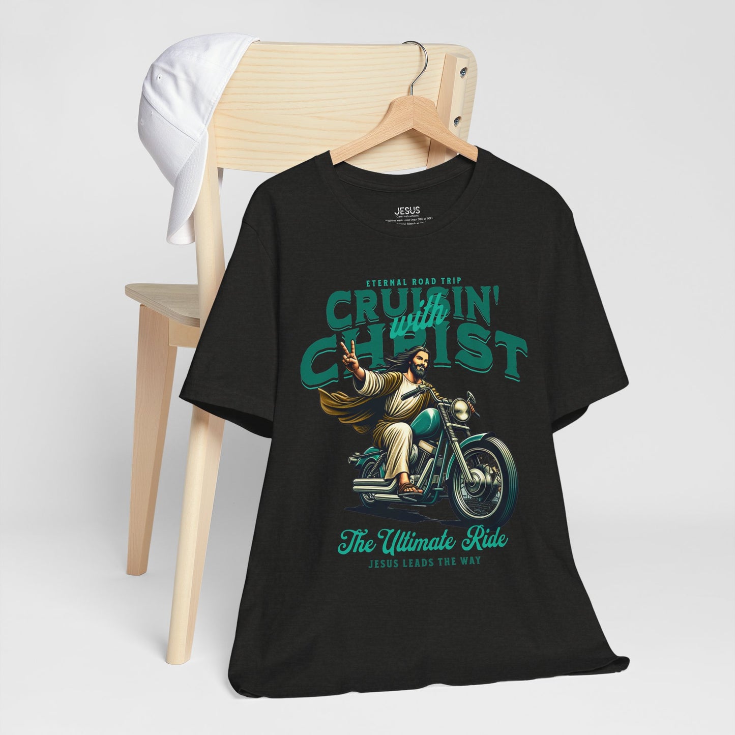 Christian Unisex Tee - Cruisin' with Christ Design