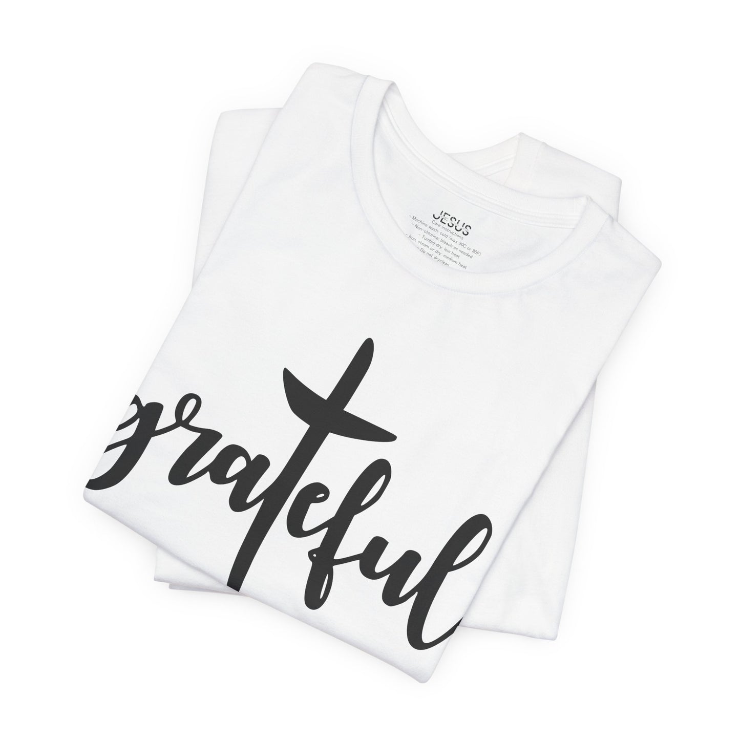 Grateful Cross Unisex Tee, Religious Shirt, Christian T-Shirt, Faith Apparel, Inspirational Top