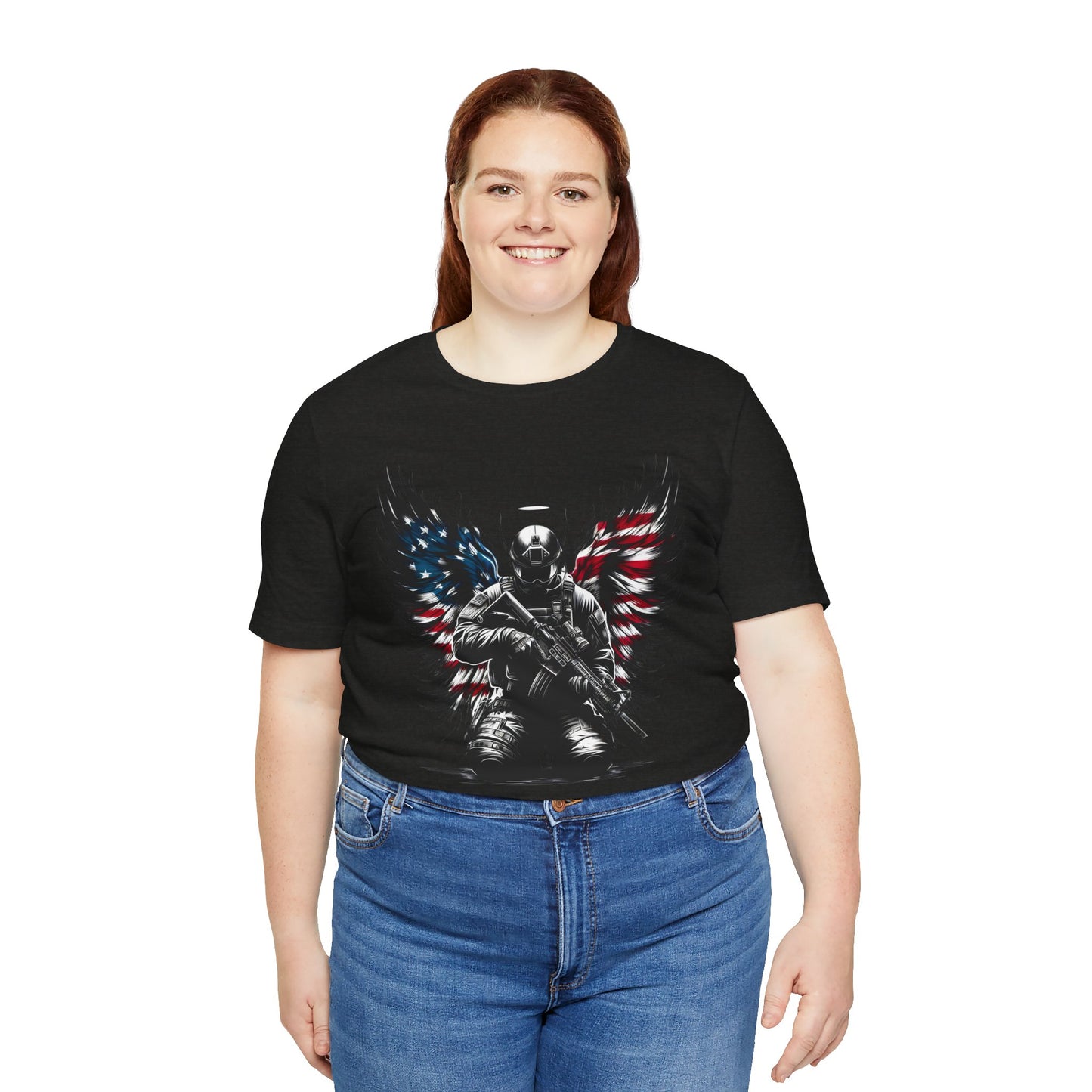 Patriotic Soldier with HaloT-shirt