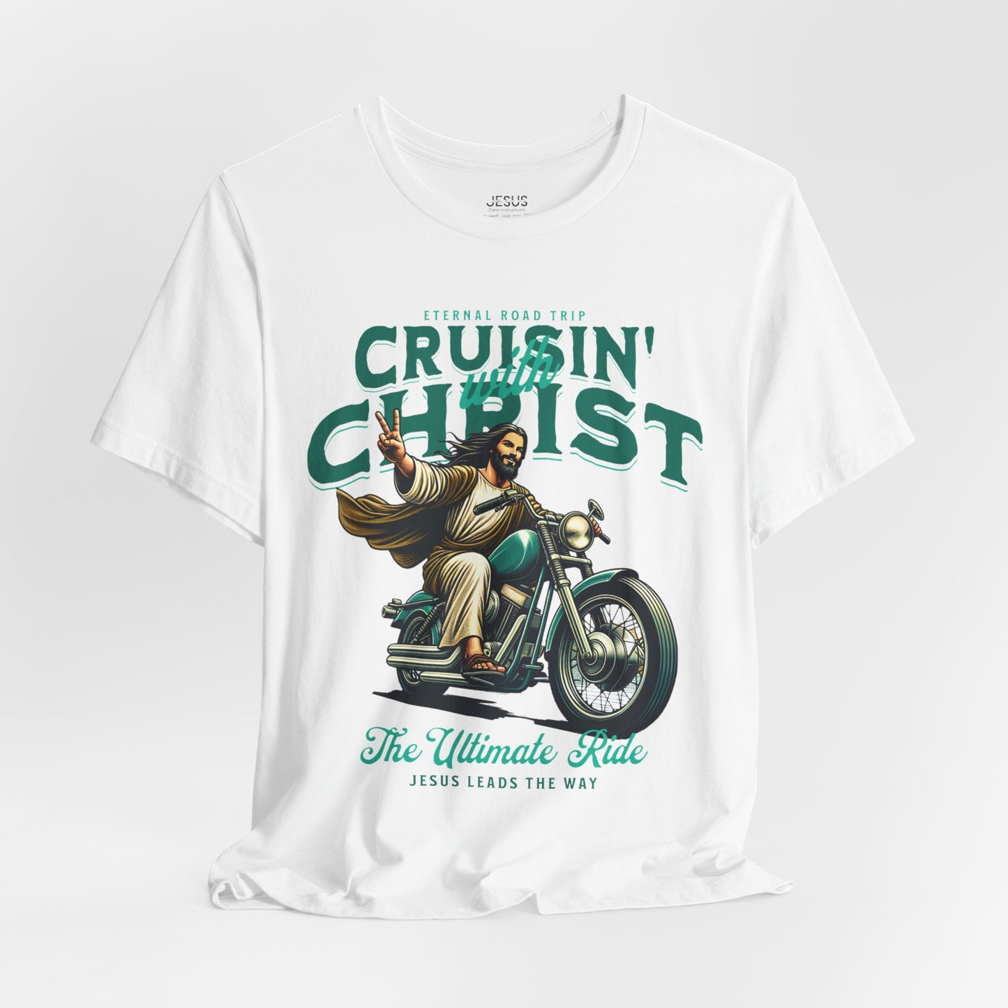 Christian Unisex Tee - Cruisin' with Christ Design