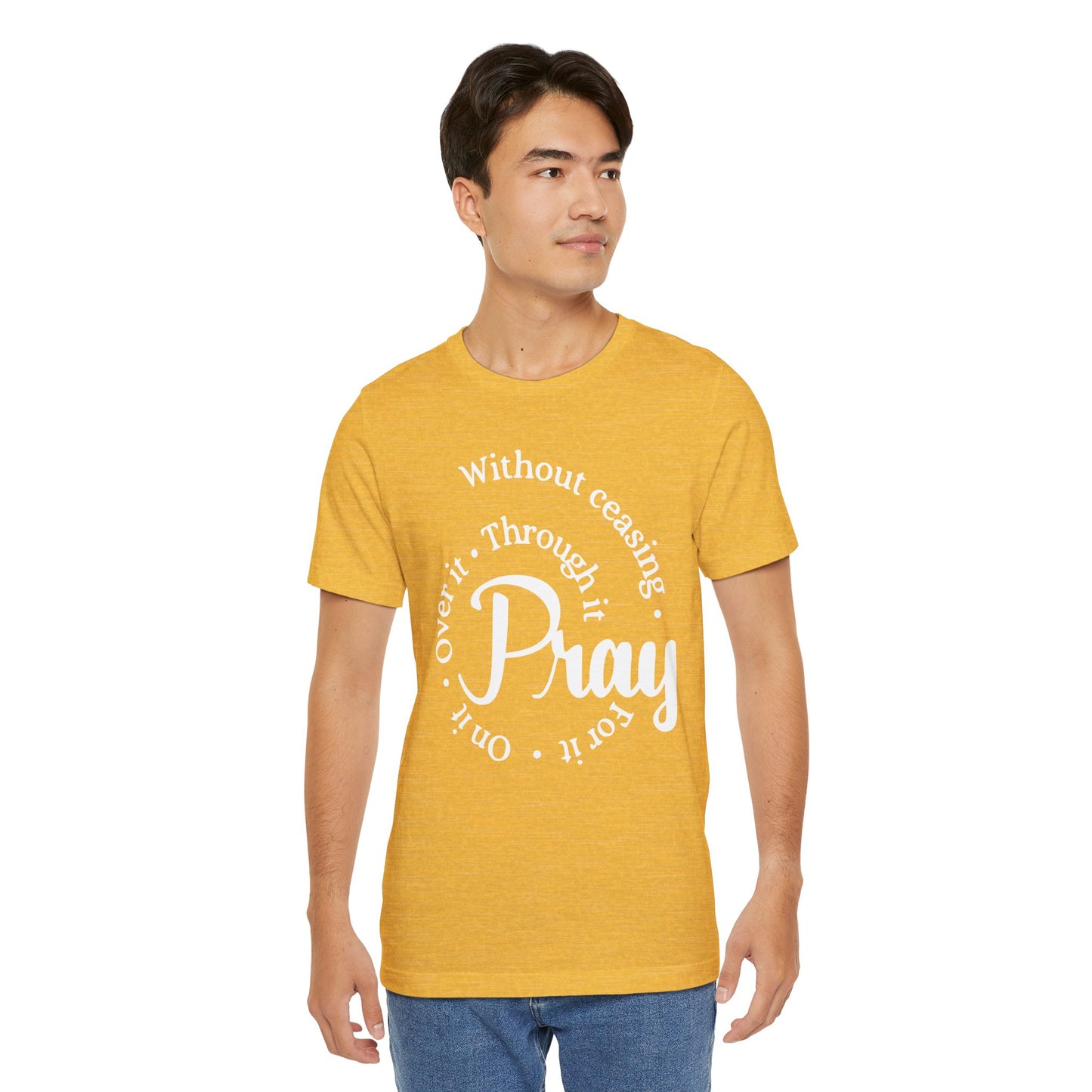 Pray Through It Unisex T-Shirt, Inspirational Graphic Tee, Religious Shirt, Christian Gift, Meditation Top