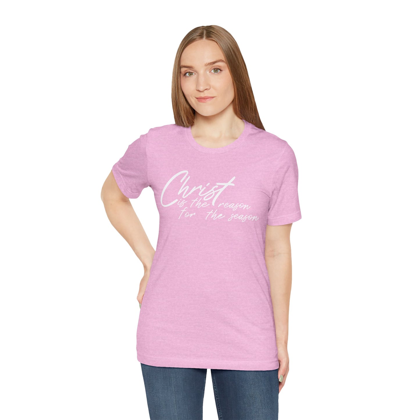 Wear Your Beliefs: Christ is the Reason Unisex Tee, Religious Short Sleeve T-Shirt, Inspirational Christian Clothing, Faith Tee