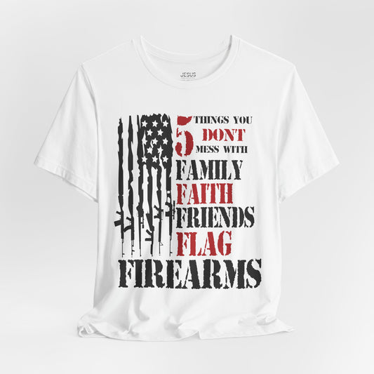 Patriotic Tee Shirt, USA Flag Faith Family Friends Graphic Unisex Jersey, Patriotic Shirt, American Apparel, Patriotic Clothing, Patriotic