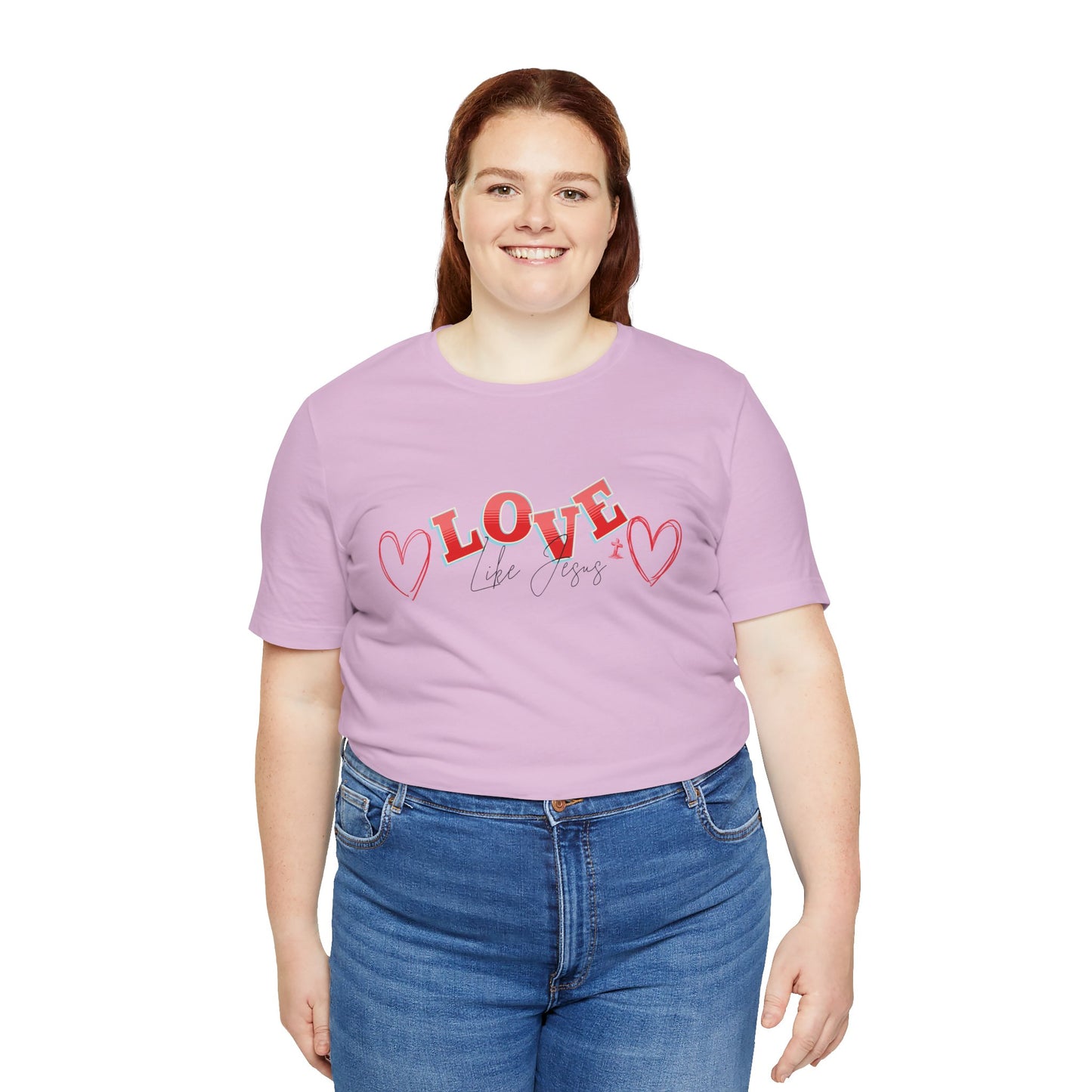 Love Like Jesus T-Shirt, Christian Religious Tee, Inspirational Shirt, Faith Gift, Unisex Jersey, Short Sleeve Top