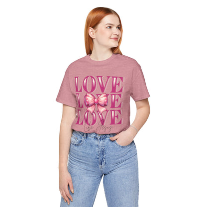 Love Like Jesus Tee, Cute Christian Shirt, Inspirational Tee, Gift for Her, Faith-Based Fashion, Summer Outfit