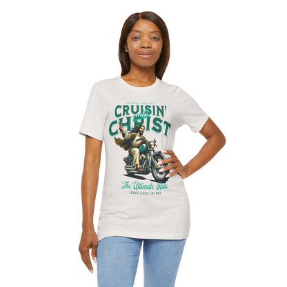 Christian Unisex Tee - Cruisin' with Christ Design