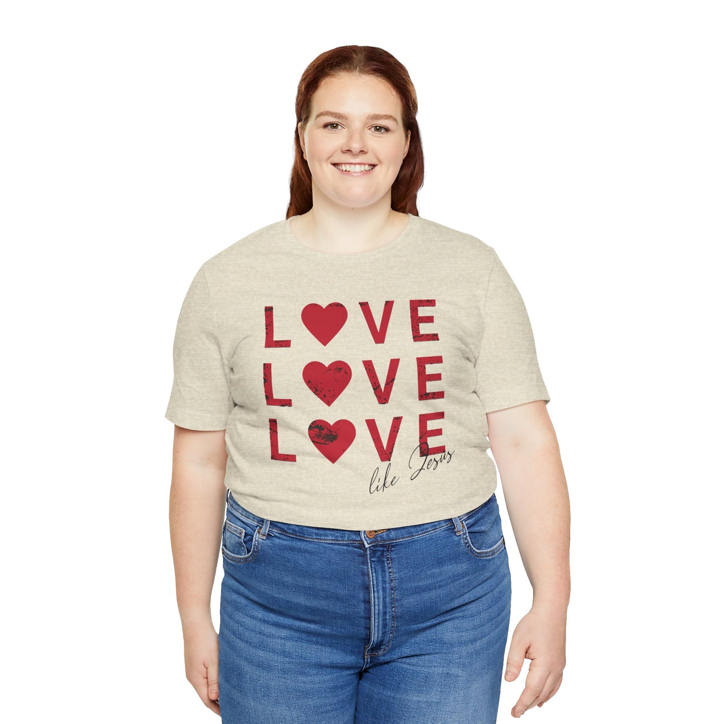 Love Like Jesus T-Shirt, Faith-Based Apparel, Christian Clothing, Inspirational Tee, Gift for Believers