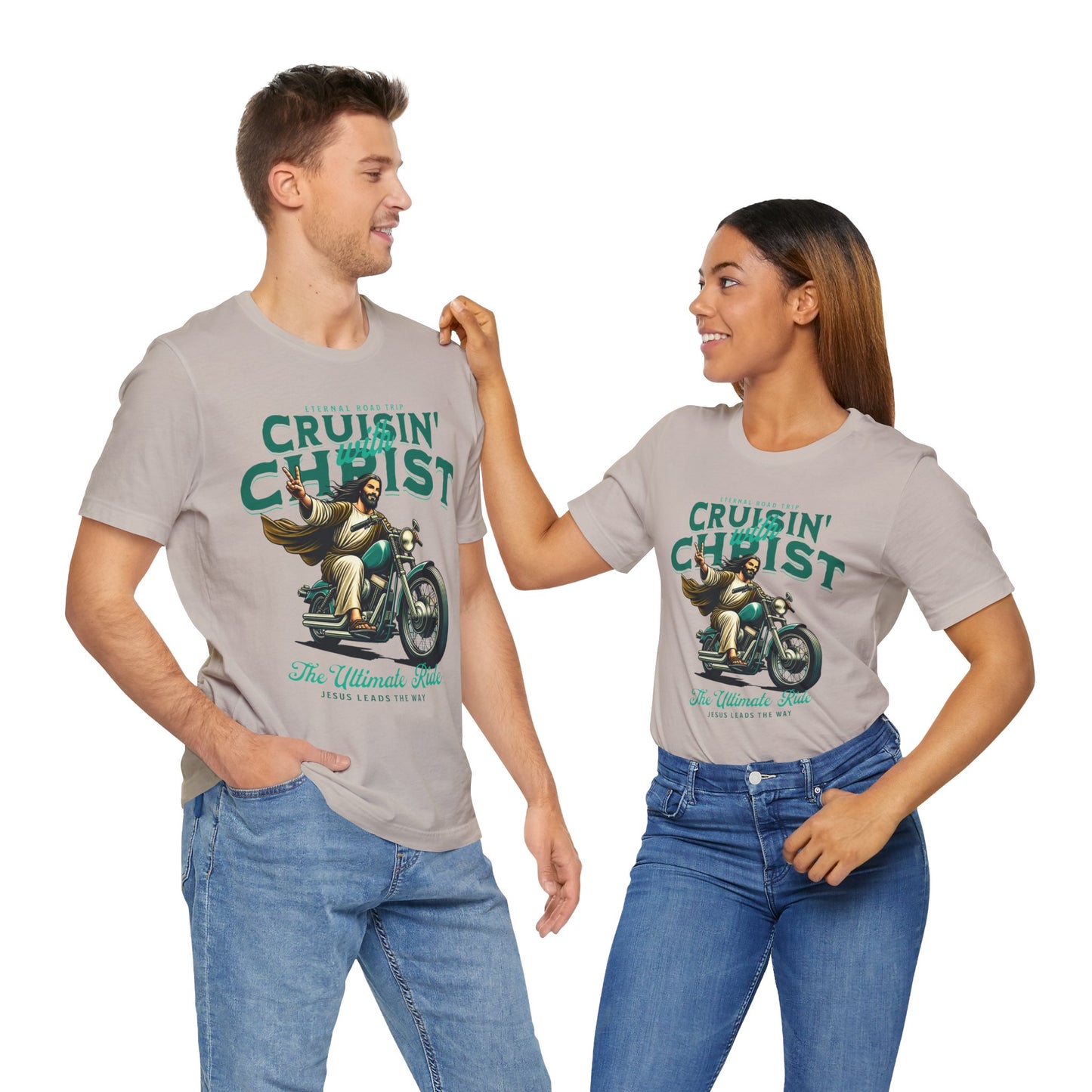 Christian Unisex Tee - Cruisin' with Christ Design