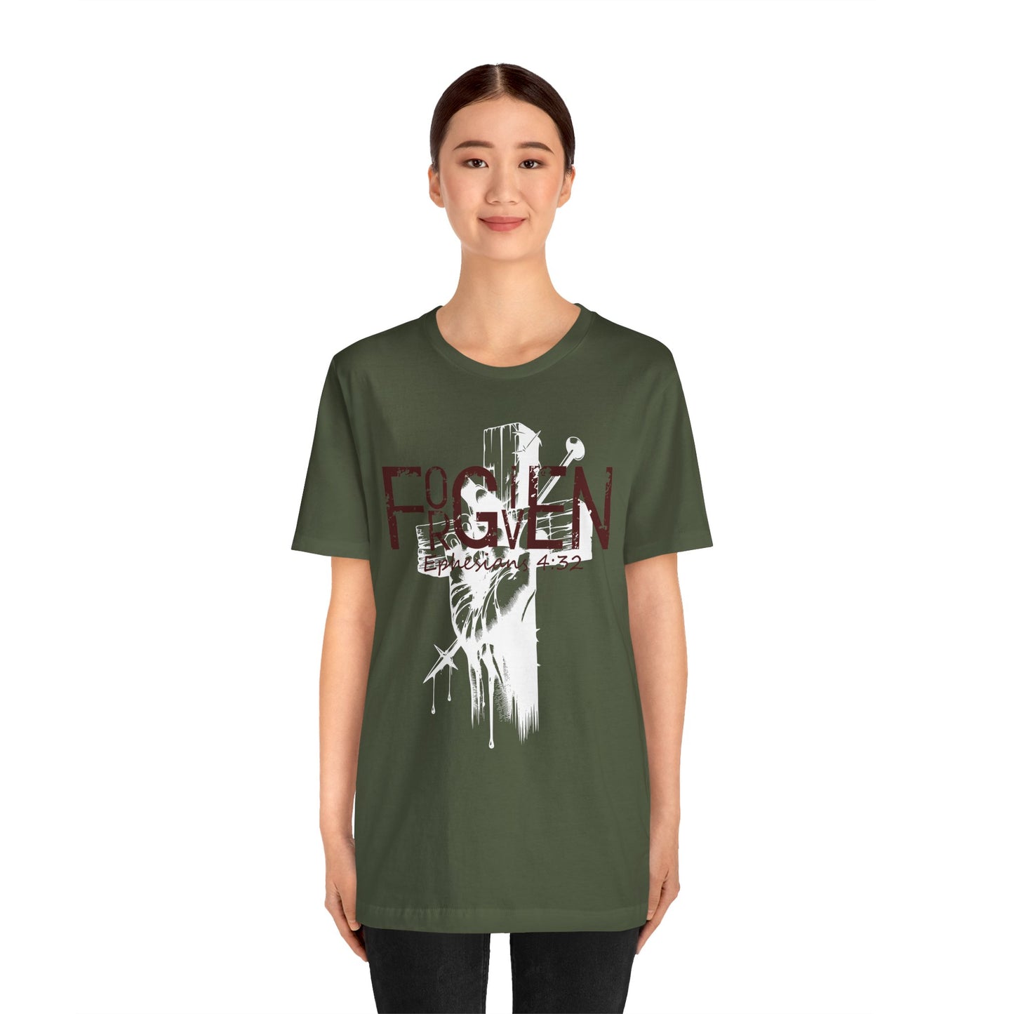 Forgiven Unisex Tee, Christian Shirt, Religious Gift, Faith Apparel, Men's Women's Tshirt