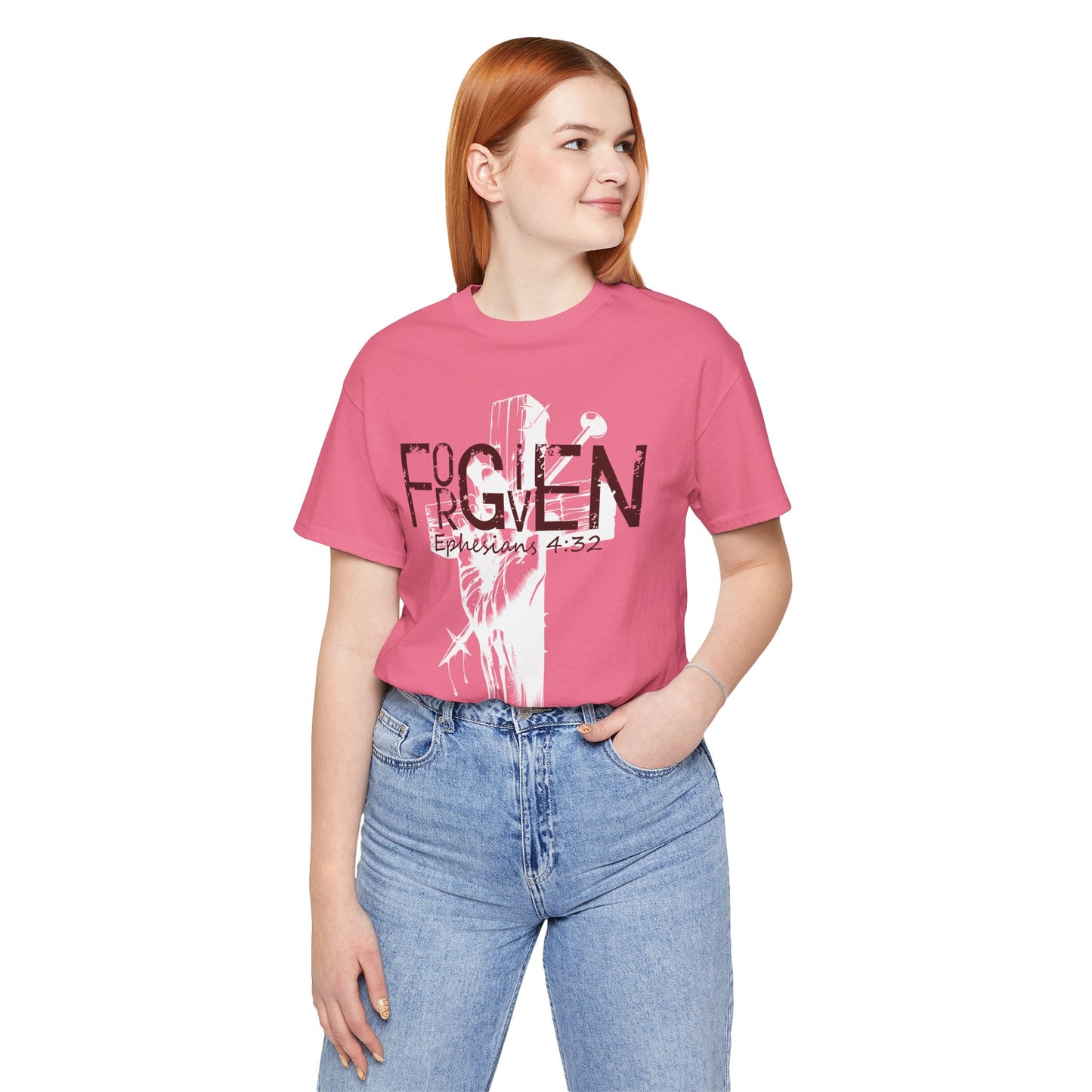 Forgiven Unisex Tee, Christian Shirt, Religious Gift, Faith Apparel, Men's Women's Tshirt